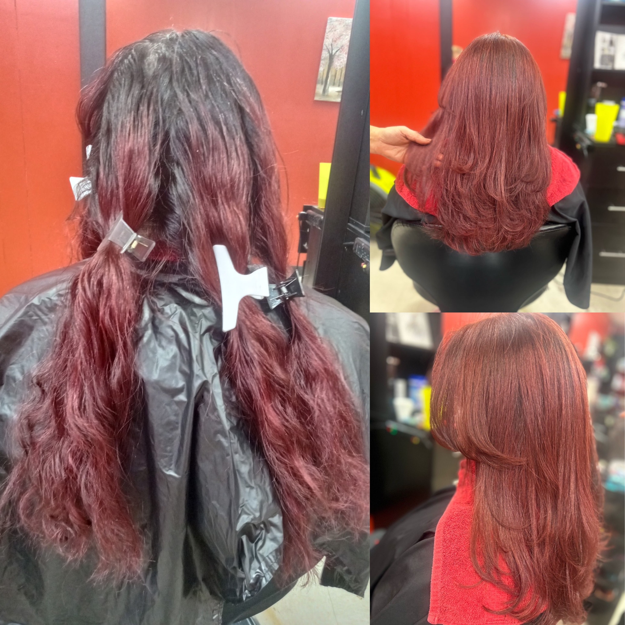 Hair styled at Vanesa Dominican Hair Salon